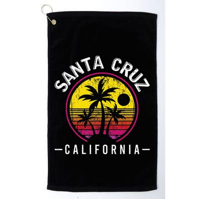 Santa Cruz California Sunset 70s 80s Surfer Summer Sun Golf Towel