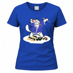 Sushi Chef Cute Gift Dabbing White Cat Cool Gift Women's T-Shirt