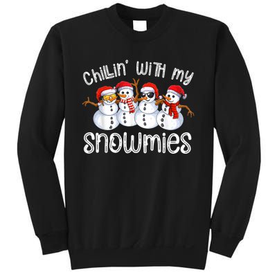 Snowman Christmas Chillin With My Snowmies Ugly Gift Sweatshirt