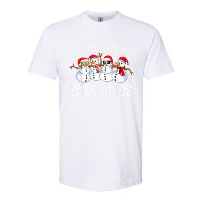 Snowman Christmas Chillin With My Snowmies Ugly Gift Softstyle CVC T-Shirt