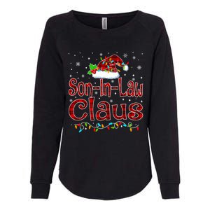 Soninlaw Claus Christmas Pajama Matching Family Xmas Light Gift Womens California Wash Sweatshirt