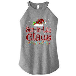 Soninlaw Claus Christmas Pajama Matching Family Xmas Light Gift Women's Perfect Tri Rocker Tank