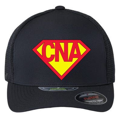 Super Cna Certified Nurse Assistant Superhero Gift Flexfit Unipanel Trucker Cap