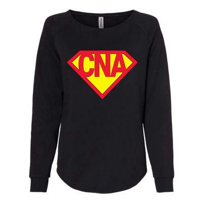 Super Cna Certified Nurse Assistant Superhero Gift Womens California Wash Sweatshirt