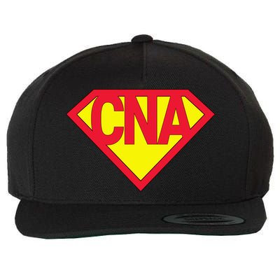 Super Cna Certified Nurse Assistant Superhero Gift Wool Snapback Cap