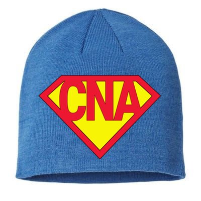 Super Cna Certified Nurse Assistant Superhero Gift Sustainable Beanie