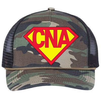 Super Cna Certified Nurse Assistant Superhero Gift Retro Rope Trucker Hat Cap