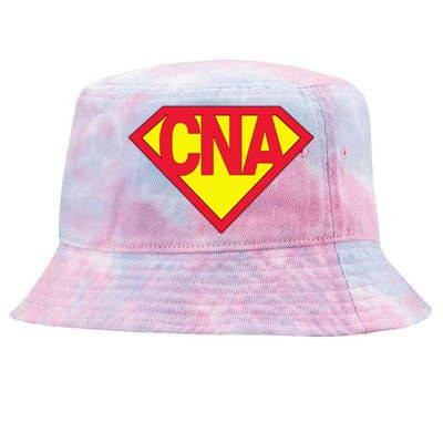 Super Cna Certified Nurse Assistant Superhero Gift Tie-Dyed Bucket Hat