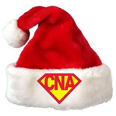 Super Cna Certified Nurse Assistant Superhero Gift Premium Christmas Santa Hat