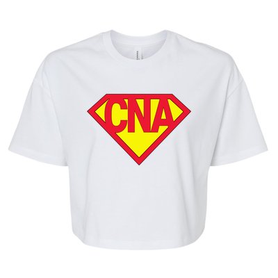 Super Cna Certified Nurse Assistant Superhero Gift Bella+Canvas Jersey Crop Tee