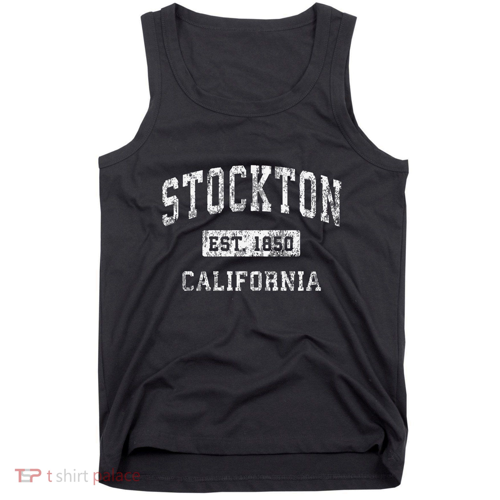 Stockton California Ca Vintage Established Tank Top