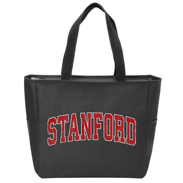 S.T.A.N.F.O.R.D California Ca Vintage Athletic Sports Zip Tote Bag