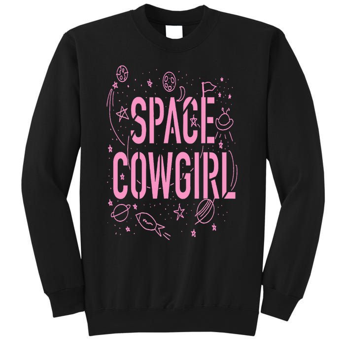 Space Cowgirl  Cow  70s Disco Preppy Cowgirl Sweatshirt