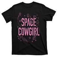 Space Cowgirl  Cow  70s Disco Preppy Cowgirl T-Shirt