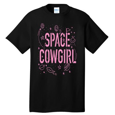 Space Cowgirl  Cow  70s Disco Preppy Cowgirl Tall T-Shirt