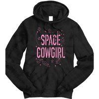 Space Cowgirl  Cow  70s Disco Preppy Cowgirl Tie Dye Hoodie