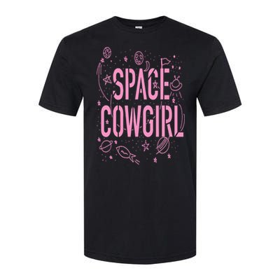 Space Cowgirl  Cow  70s Disco Preppy Cowgirl Softstyle® CVC T-Shirt