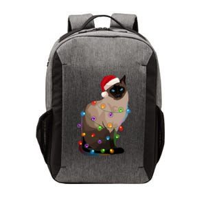 Siamese Cat Christmas Lights Xmas Cat Lover Great Gift Vector Backpack