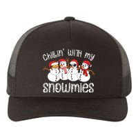 Snowman Christmas Chillin With My Snowmies Ugly Gift Yupoong Adult 5-Panel Trucker Hat