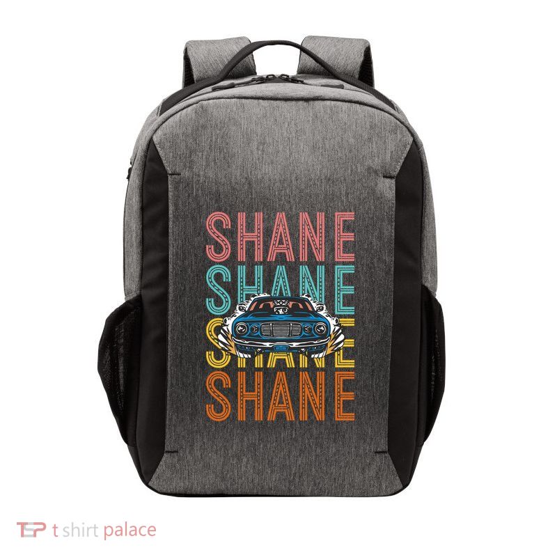Shane Custom Car Racing Hobbyist Cool Gift Vector Backpack