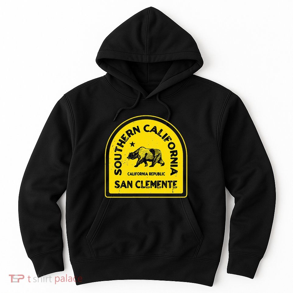 San Clemente Ca Vintage Style Southern California Hoodie