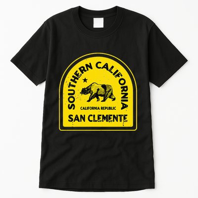 San Clemente Ca Vintage Style Southern California Tall T-Shirt