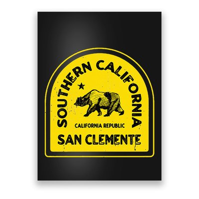 San Clemente Ca Vintage Style Southern California Poster