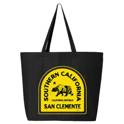 San Clemente Ca Vintage Style Southern California 25L Jumbo Tote
