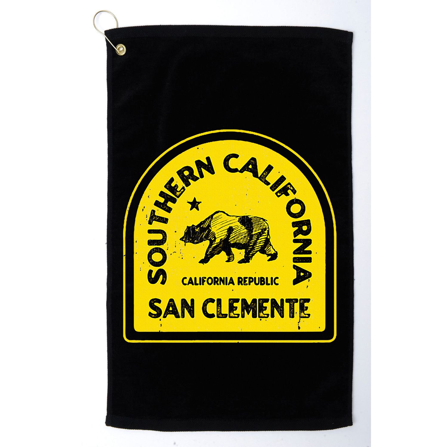 San Clemente Ca Vintage Style Southern California Golf Towel
