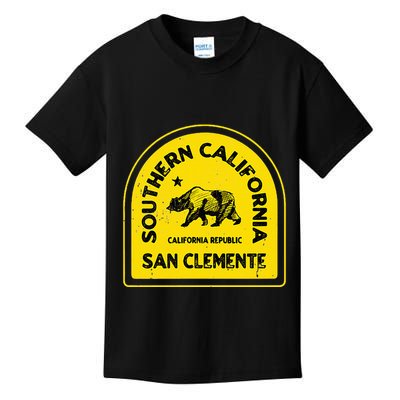 San Clemente Ca Vintage Style Southern California Kids T-Shirt