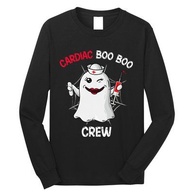 Spooky Cardiac Crew Halloween Nurse Costume Long Sleeve Shirt