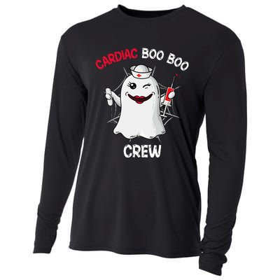 Spooky Cardiac Crew Halloween Nurse Costume Cooling Performance Long Sleeve Crew