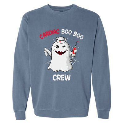 Spooky Cardiac Crew Halloween Nurse Costume Garment-Dyed Sweatshirt