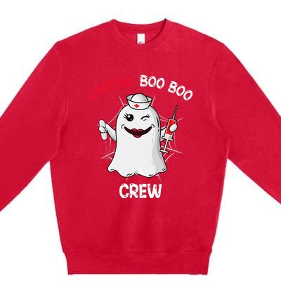 Spooky Cardiac Crew Halloween Nurse Costume Premium Crewneck Sweatshirt