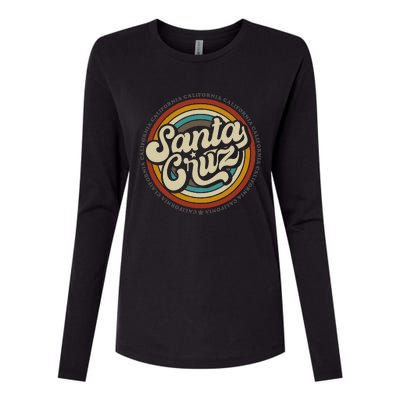 Santa Cruz city in California CA vintage  Womens Cotton Relaxed Long Sleeve T-Shirt