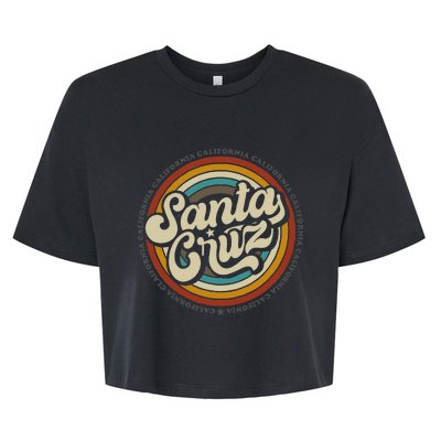 Santa Cruz city in California CA vintage  Bella+Canvas Jersey Crop Tee