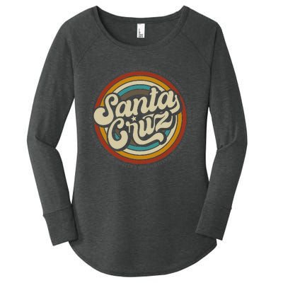 Santa Cruz city in California CA vintage  Women's Perfect Tri Tunic Long Sleeve Shirt