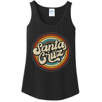 Santa Cruz city in California CA vintage  Ladies Essential Tank