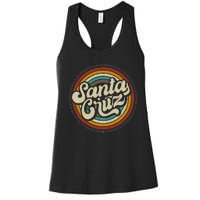 Santa Cruz city in California CA vintage  Women's Racerback Tank