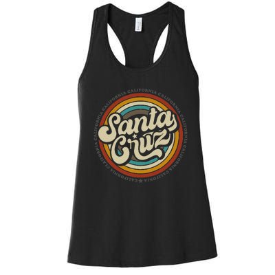 Santa Cruz city in California CA vintage  Women's Racerback Tank