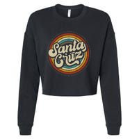 Santa Cruz city in California CA vintage  Cropped Pullover Crew