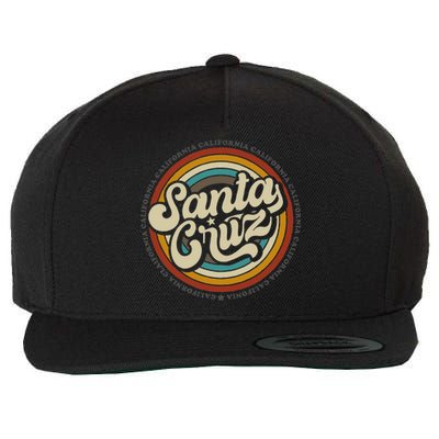 Santa Cruz city in California CA vintage  Wool Snapback Cap