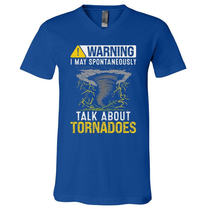 Storm Chaser Costume Tornado For Meteorologist Tornado V-Neck T-Shirt