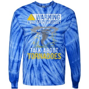 Storm Chaser Costume Tornado For Meteorologist Tornado Tie-Dye Long Sleeve Shirt