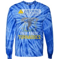 Storm Chaser Costume Tornado For Meteorologist Tornado Tie-Dye Long Sleeve Shirt