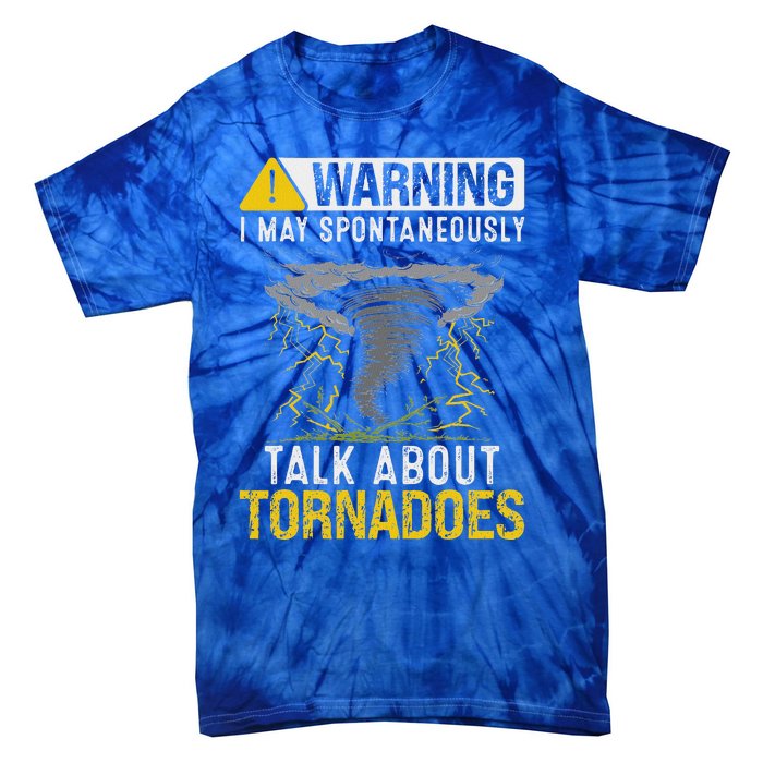 Storm Chaser Costume Tornado For Meteorologist Tornado Tie-Dye T-Shirt