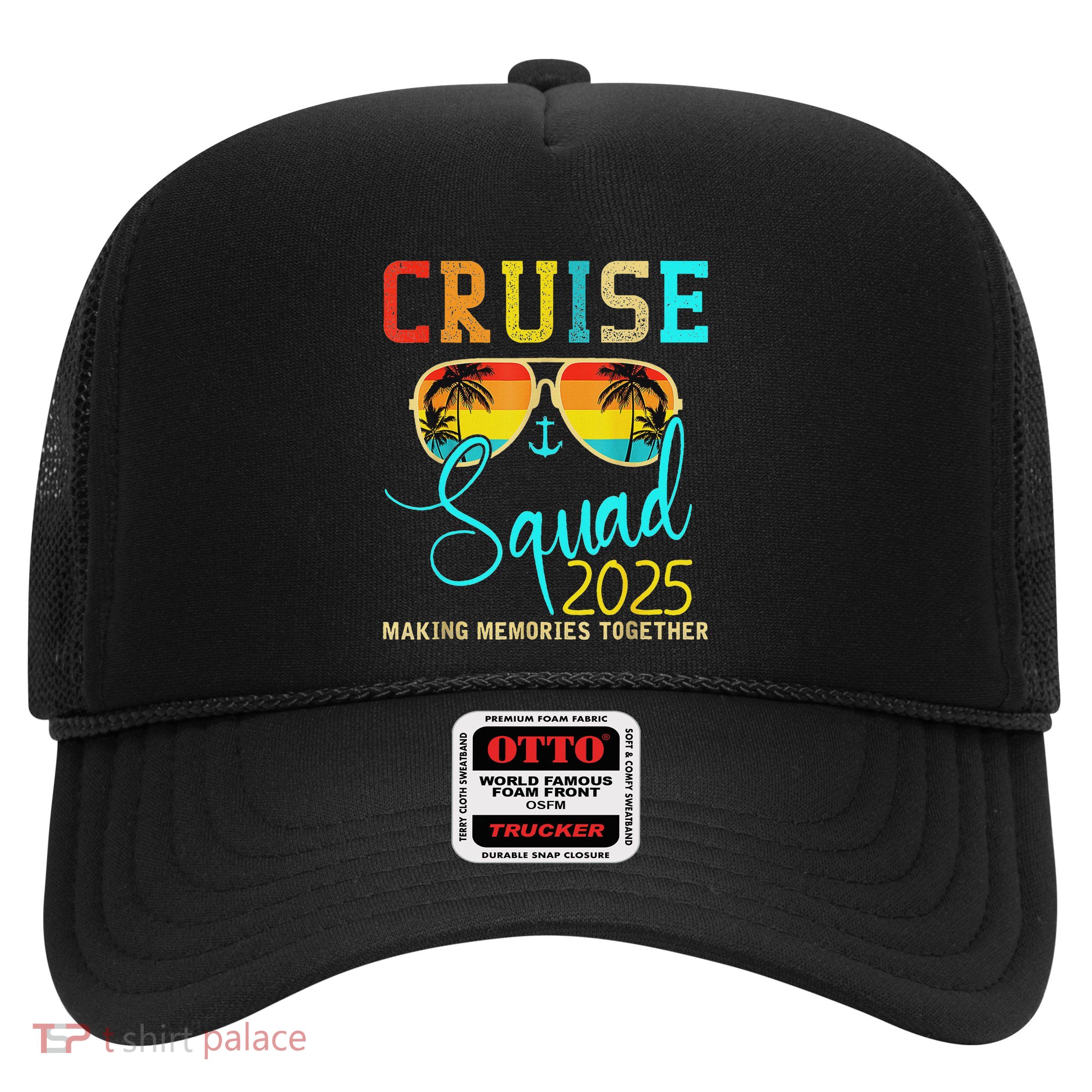 Squad Crew Cruise 2025 Summer Vacation Matching Trucker Hat