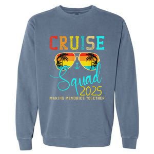 Squad Crew Cruise 2025 Summer Vacation Matching Garment-Dyed Sweatshirt