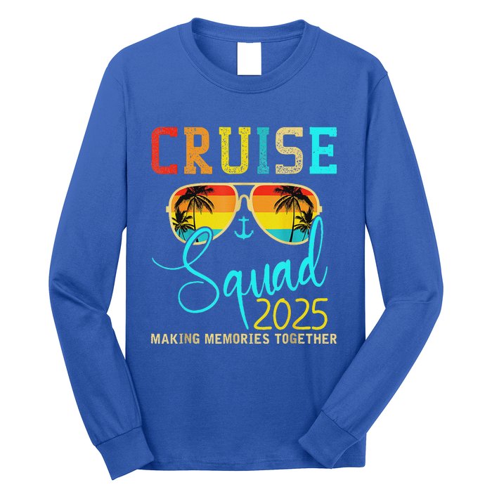 Squad Crew Cruise 2025 Summer Vacation Matching Long Sleeve Shirt