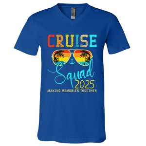 Squad Crew Cruise 2025 Summer Vacation Matching V-Neck T-Shirt